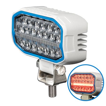 Durite 6" Energy Efficient Work Lamp with Red Position Lamp - 12/24V