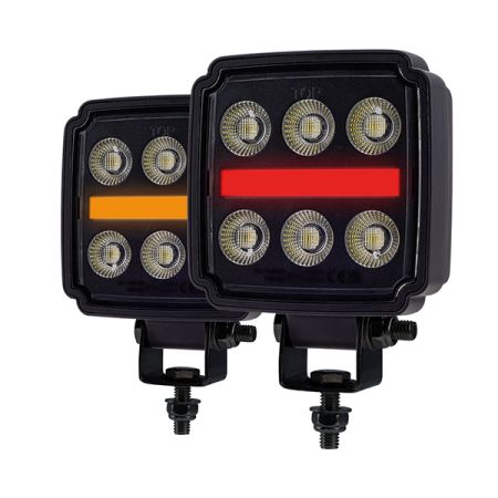 Durite 42W LED Work Lamp with Amber and Red Position Lamp - 12/24V