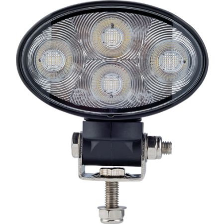 Durite R65 Clear/Amber LED Flood/Warning Oval Work Lamp - 12/24V