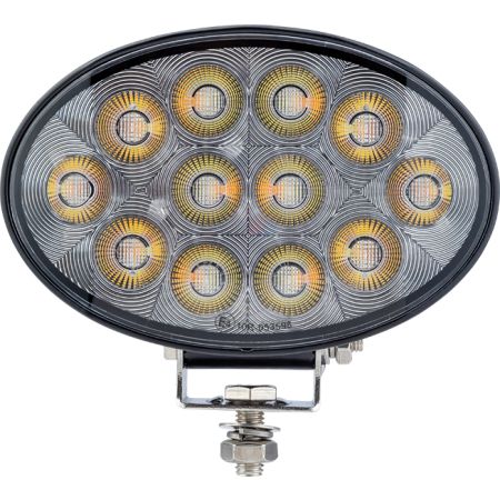 Durite R65 Clear/Amber Oval Work Lamp - 12/24V