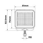 CLOAK – SMOKED LED WORK LAMP – PART NO.: 1001-1540
