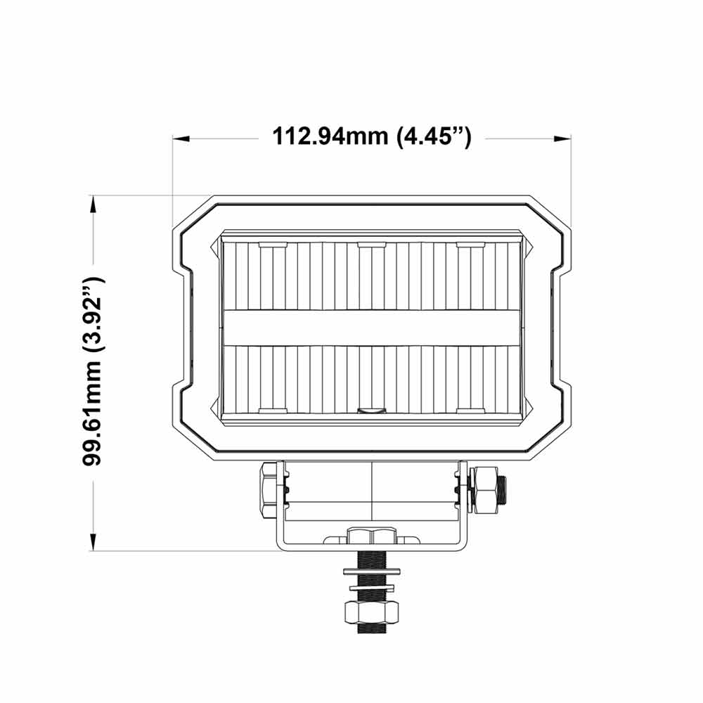 SENTRY – Work Lamp with Red and Amber Position Light – Part No.: 1001-1580