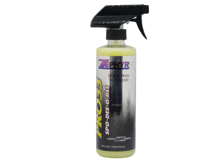 ZEPHYR: Pro 33 Spray Wax Spray Wax and Polish Spo-Dee-O-Dee Spray Wax and Polish is a unique, easy to use product enriched with carnauba wax...