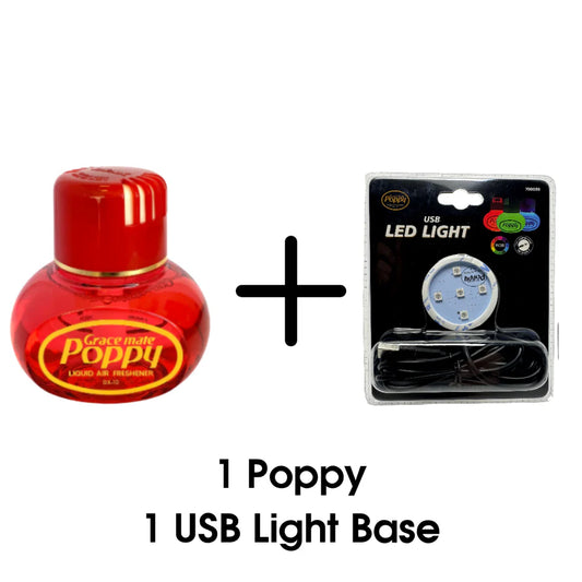 1 Poppy + 1 USB LED Light Base