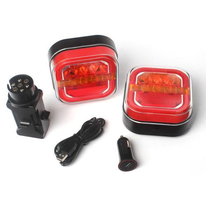 Rechargeable LED Magnetic Trailer Tail Light Kit Product Code: LG505