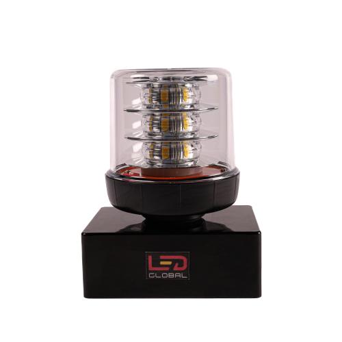 LED One Bolt Warning Beacon Clear Lens