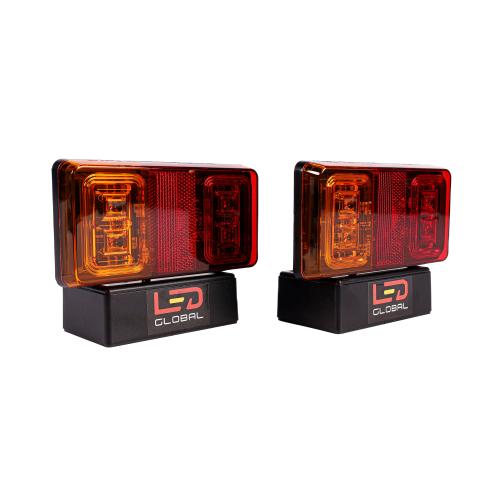 9-33 Volts LED Rectangular Combination Tail Light - Pair Product Code: LG533